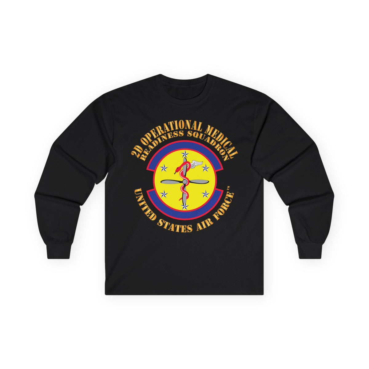Unisex Ultra Cotton Long Sleeve Tee - USAF - 2d Operational Medical Readiness Sq