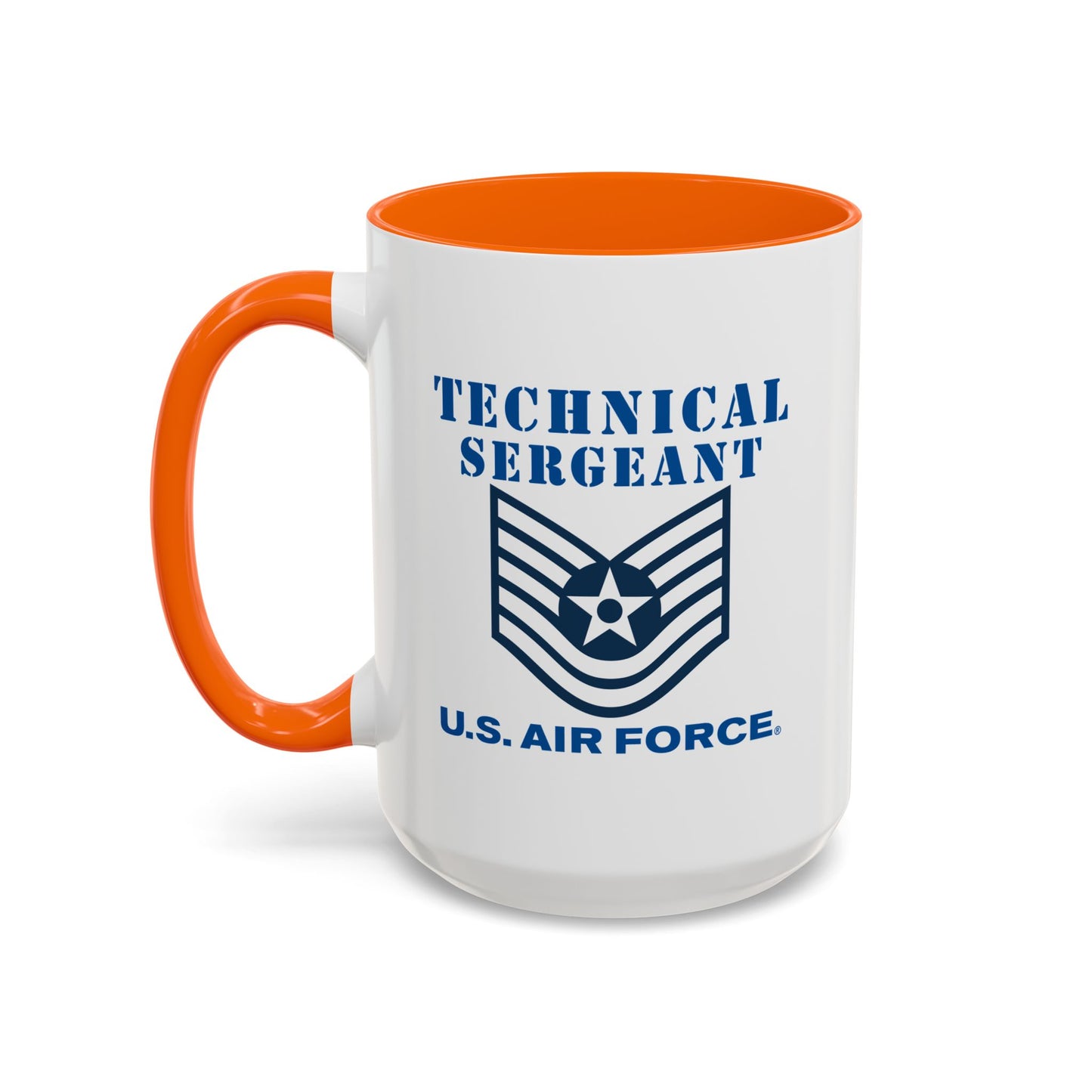 Accent Coffee Mug (11oz & 15oz) - USAF - Technical Sergeant (E6) - 2020 - US Air Force w Text X 300