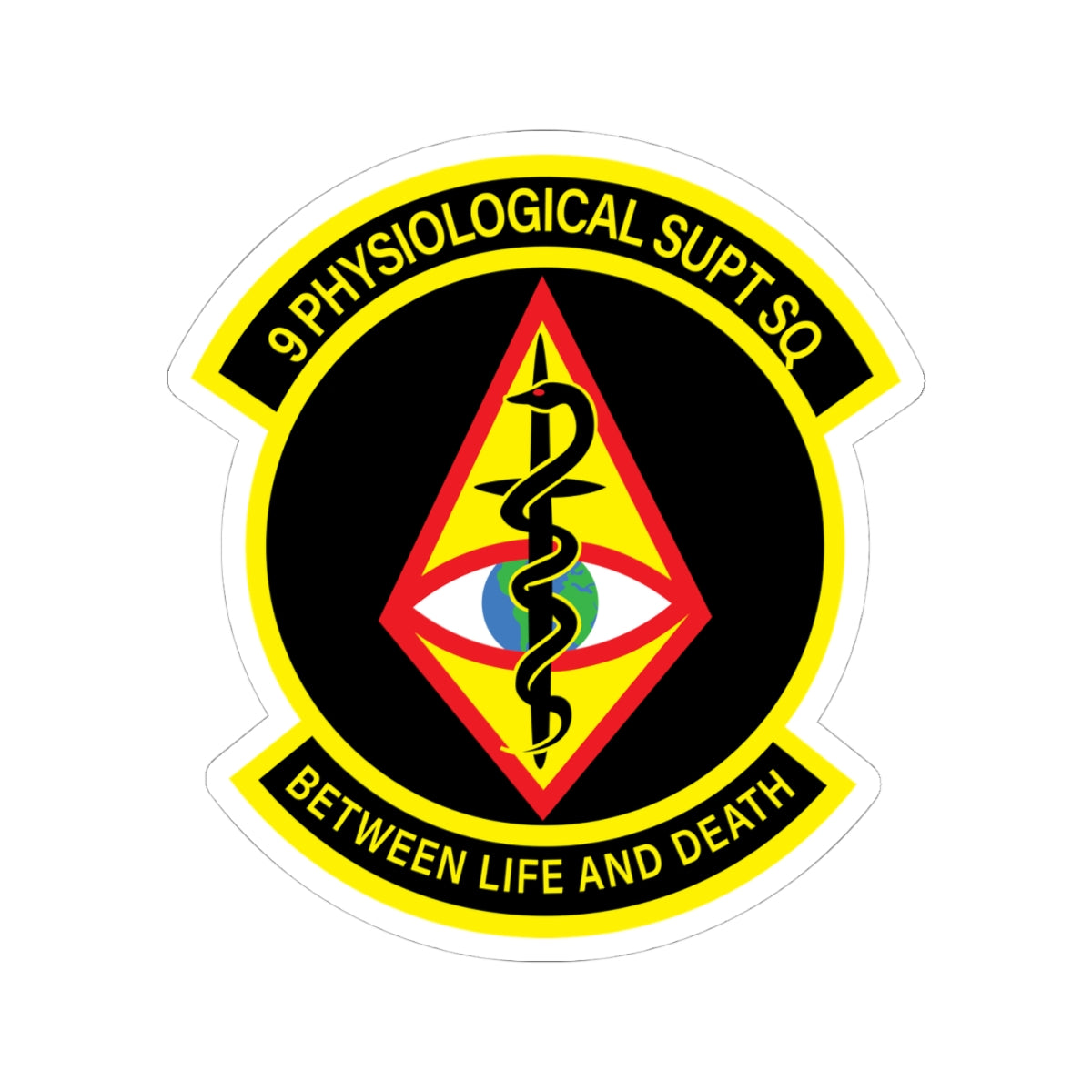 Kiss-Cut Stickers - USAF - 9th Physiological Support Squadron wo txt X 300