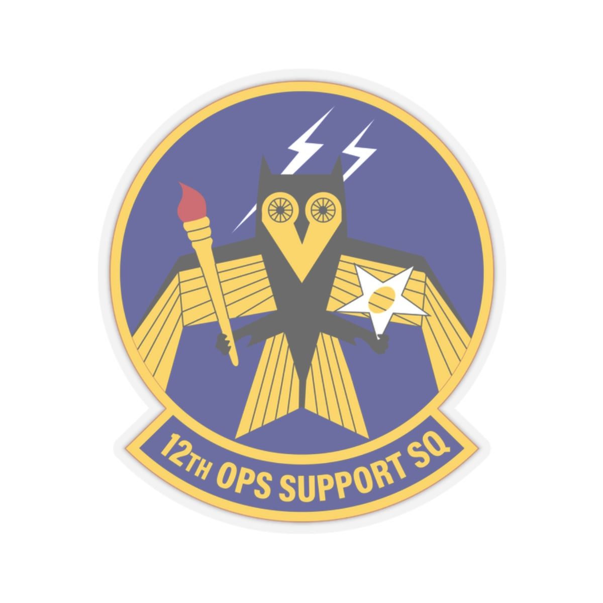 Kiss-Cut Stickers - USAF - 12th Operations Support Squadron wo txt