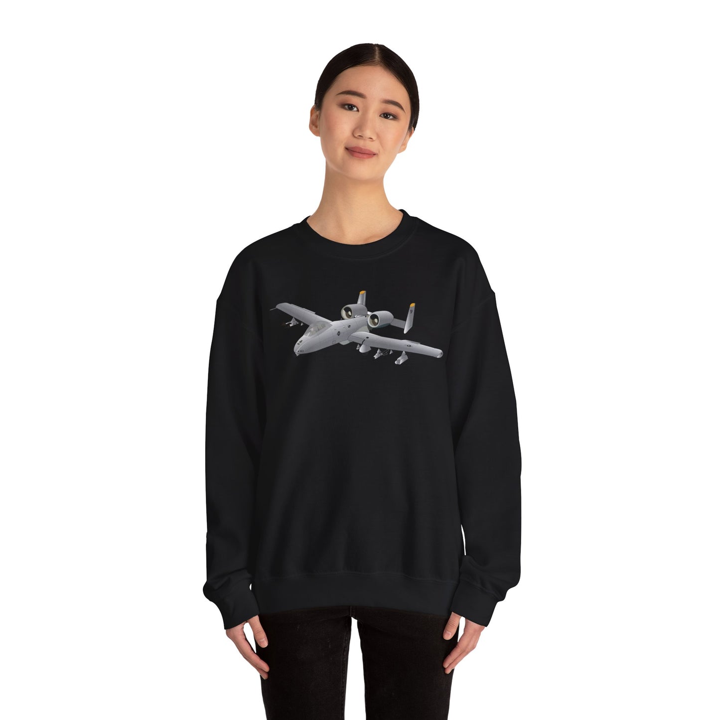 Crewneck Sweatshirt - Aircraft - A10 - Front - Top - Oblique X 300