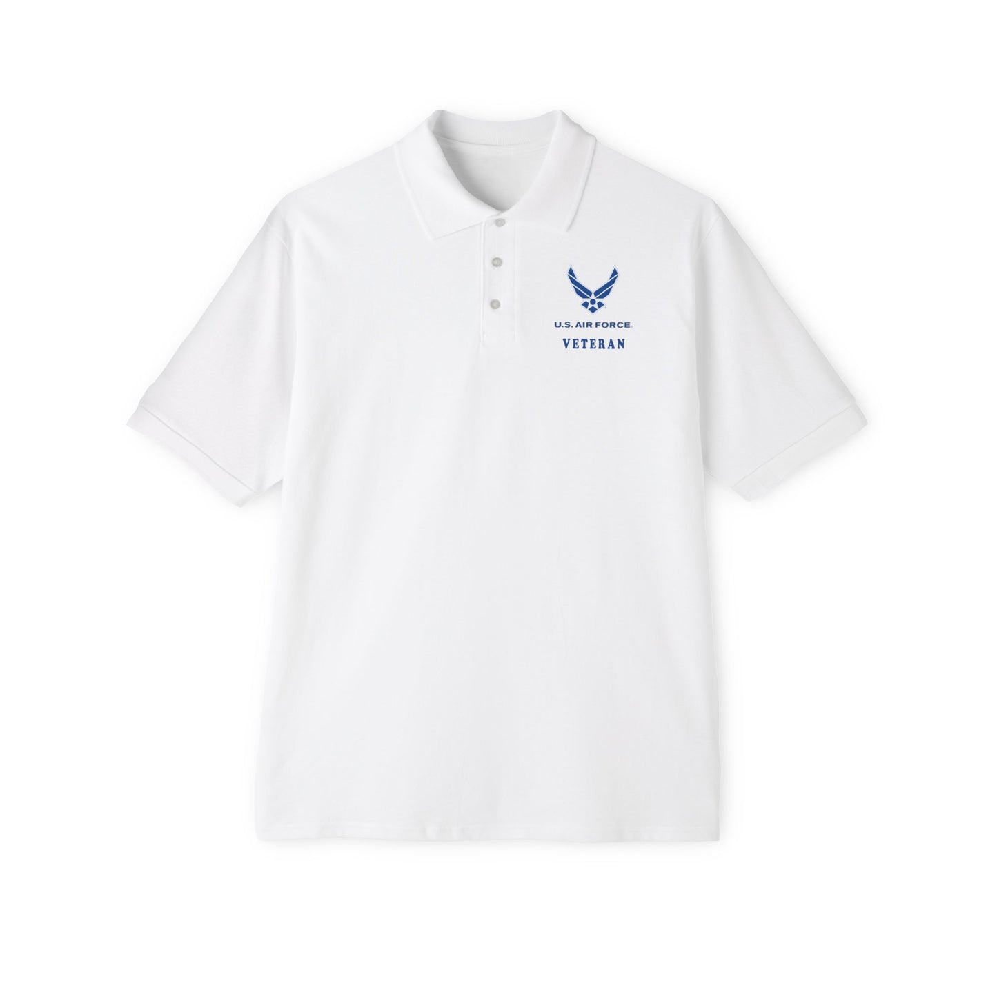 Men's Piqué Polo - USAF - Air Force - Veteran X 300