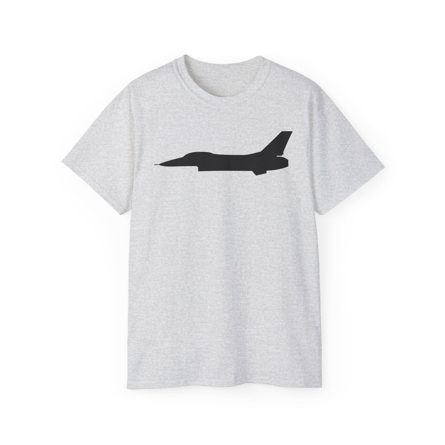 Unisex Ultra Cotton Tee - Aircraft - F-16 - Side - Black - wo Txt X 300