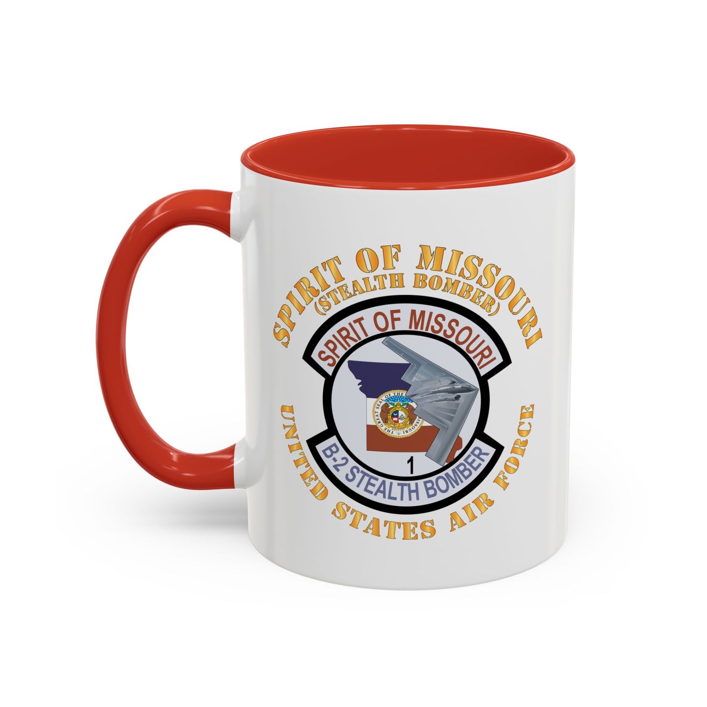 Accent Coffee Mug (11oz & 15oz) - USAF - B2 - Spirit of Missouri Stealth Bomber X 300
