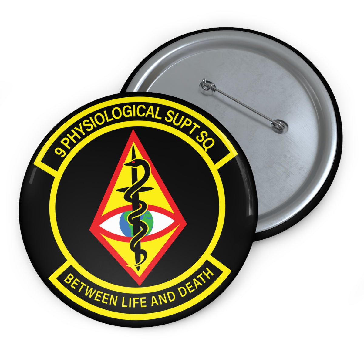 Custom Pin Button - USAF - 9th Physiological Support Squadron wo txt X 300