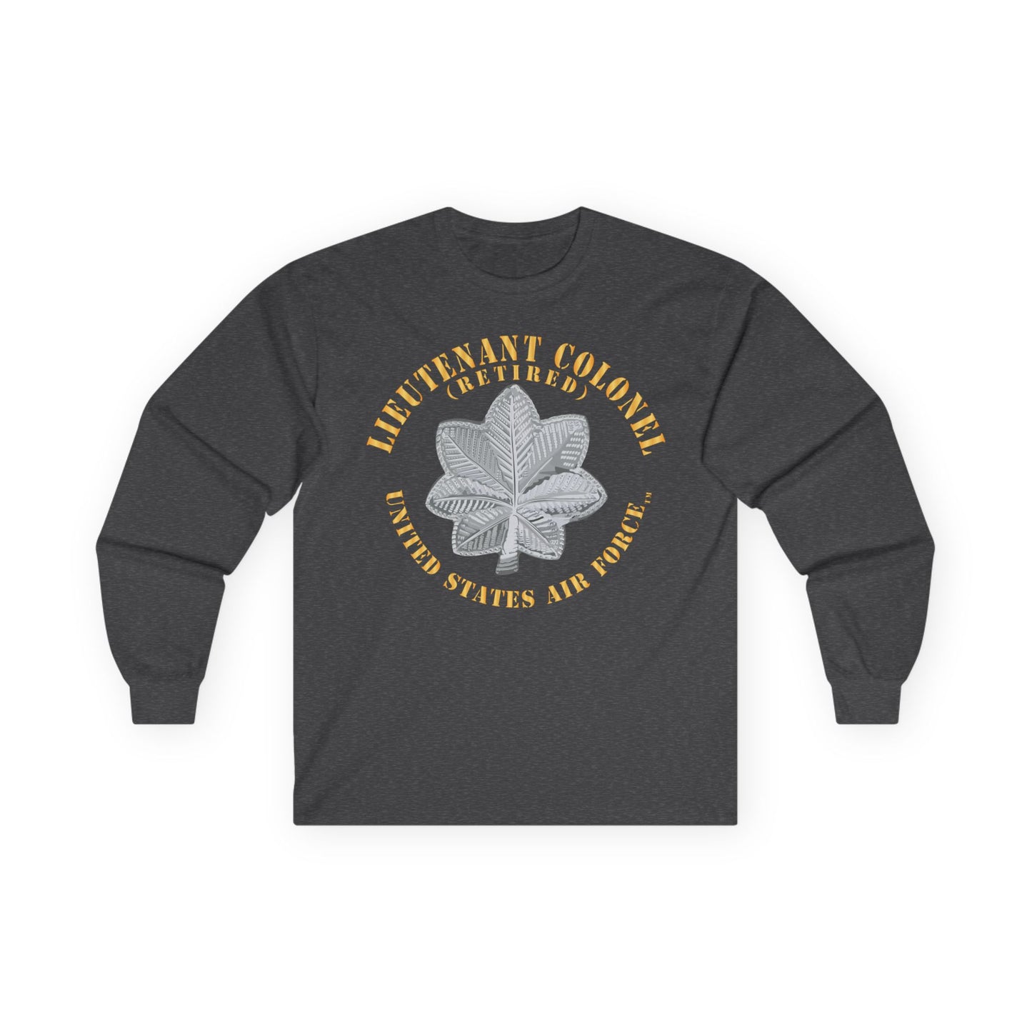 Unisex Ultra Cotton Long Sleeve Tee - USAF - Lieutenant Colonel - LTC - Retired - TM X 300