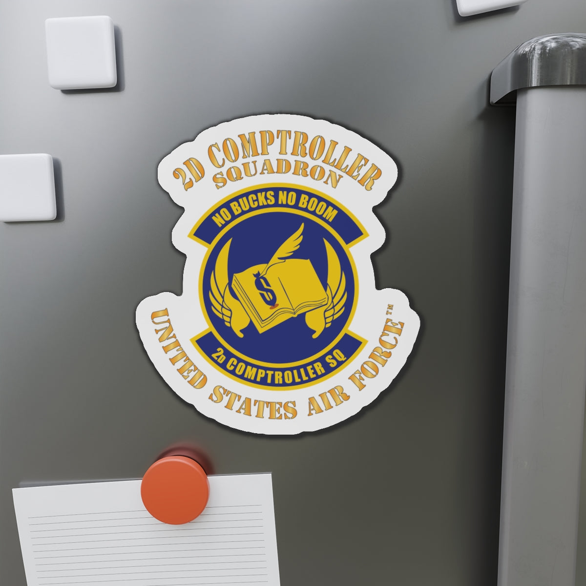Die-Cut Magnet - USAF - 2d Comptroller Squadron
