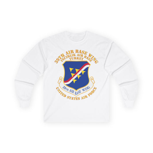 Unisex Ultra Cotton Long Sleeve Tee - USAF - 39th Airbase Wing - 3rd AF - Incirlik Air Base - Turkey