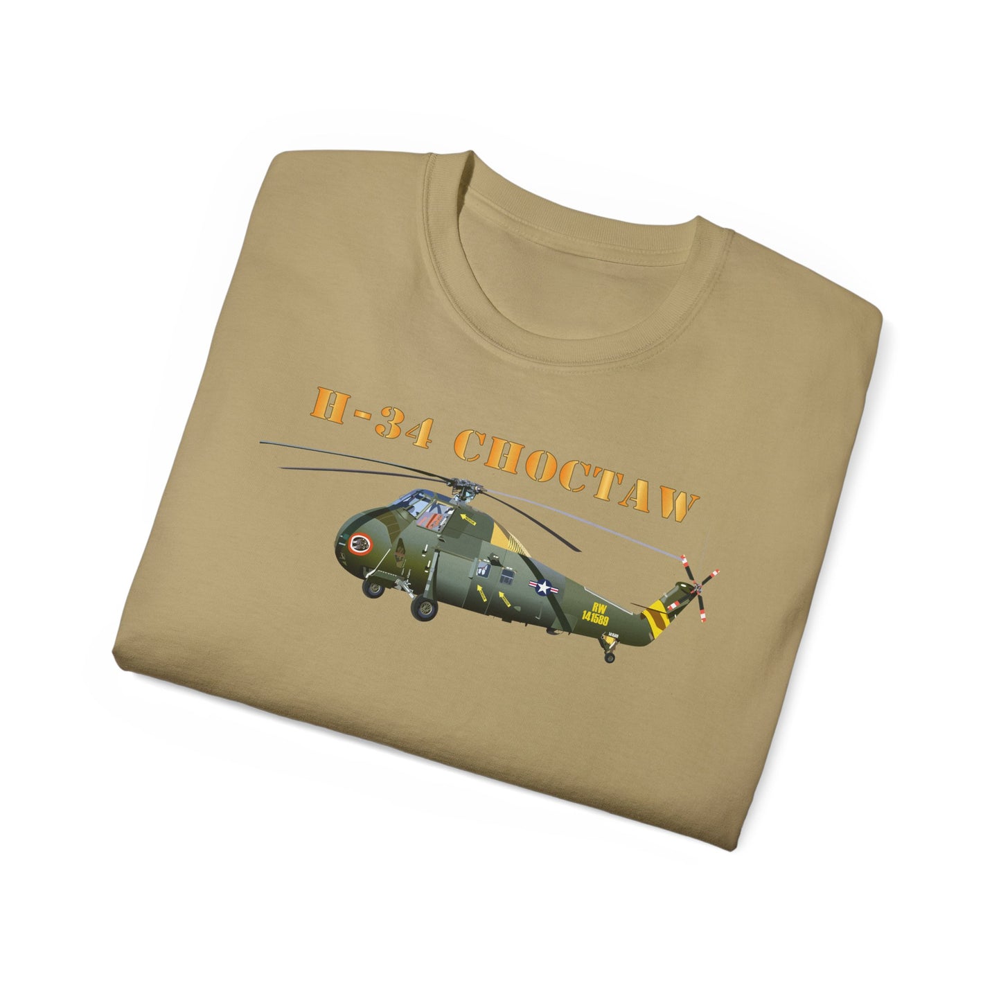 Unisex Ultra Cotton Tee - H-34 Choctaw with Txt X 300