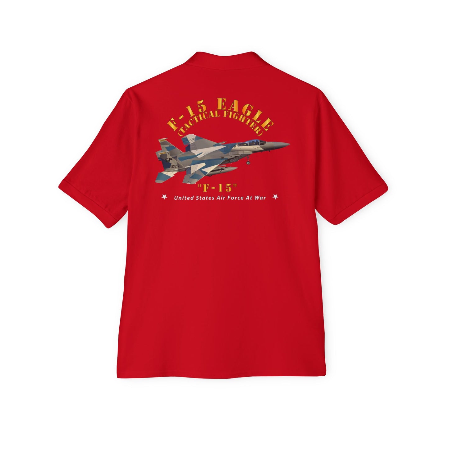 Men's Piqué Polo - USAF - F15 Eagle - F15