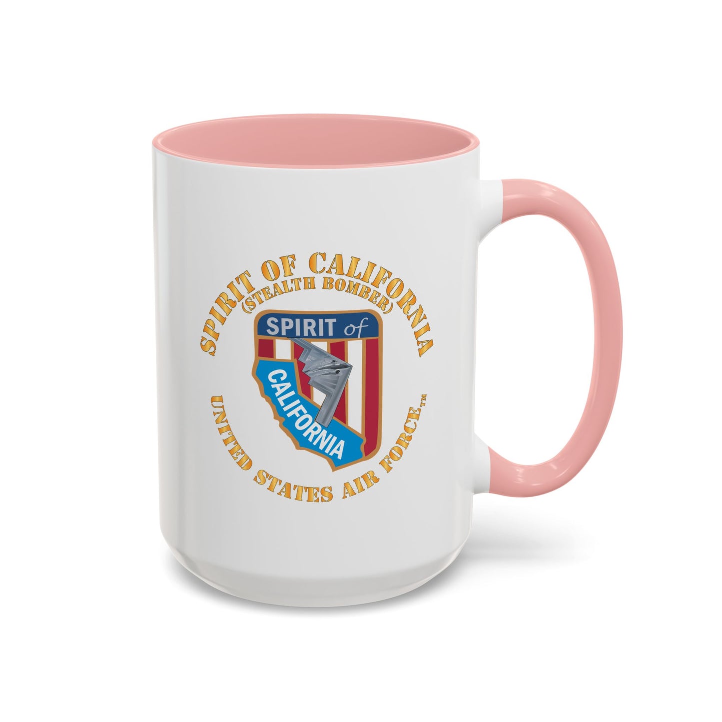 Accent Coffee Mug (11oz & 15oz) - USAF - B2 - Spirit of California - Stealth Bomber X 300