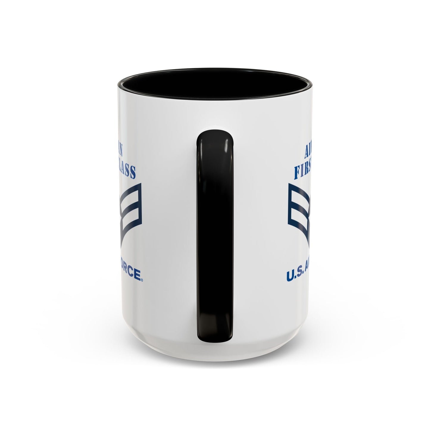 Accent Coffee Mug (11oz & 15oz) - USAF - Airman - First Class (E3) - 2020 - US Air Force w Text X 300