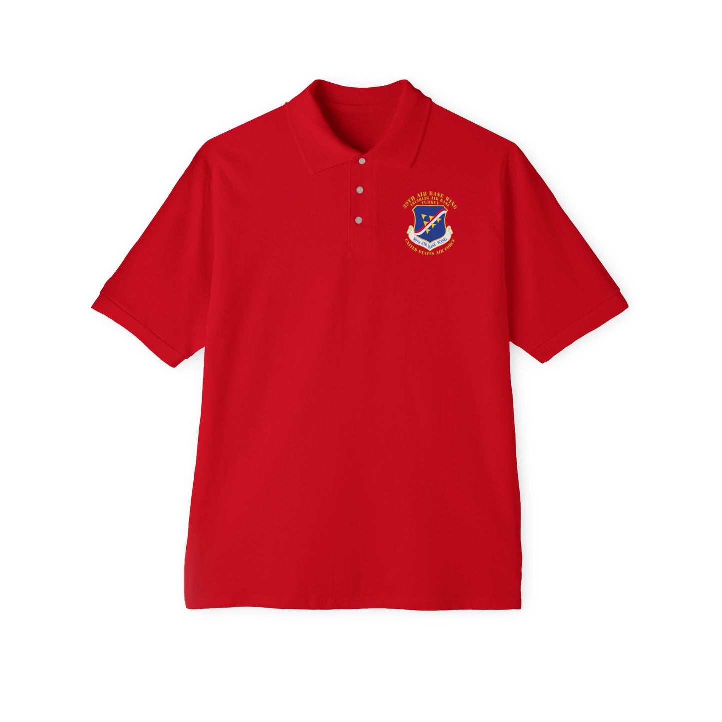 Men's Piqué Polo - USAF - 39th Airbase Wing - 3rd AF - Incirlik Air Base - Turkey
