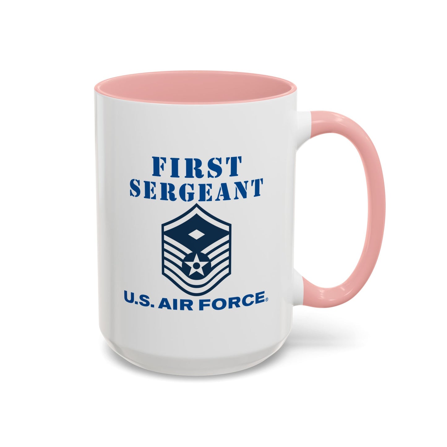 Accent Coffee Mug (11oz & 15oz) - USAF - First Sergeant (E7b) - 2020 - US Air Force w Text X 300