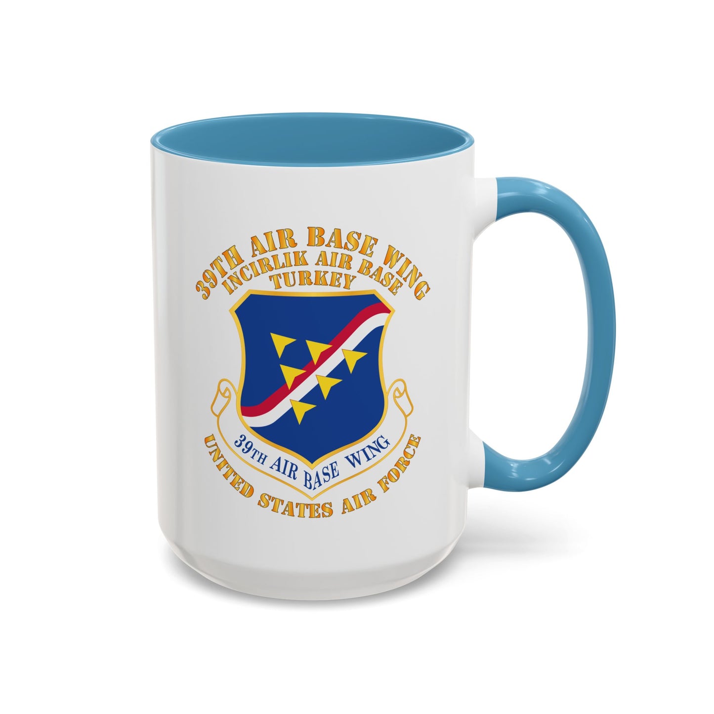 Accent Coffee Mug (11oz & 15oz) - USAF - 39th Airbase Wing - 3rd AF - Incirlik Air Base - Turkey
