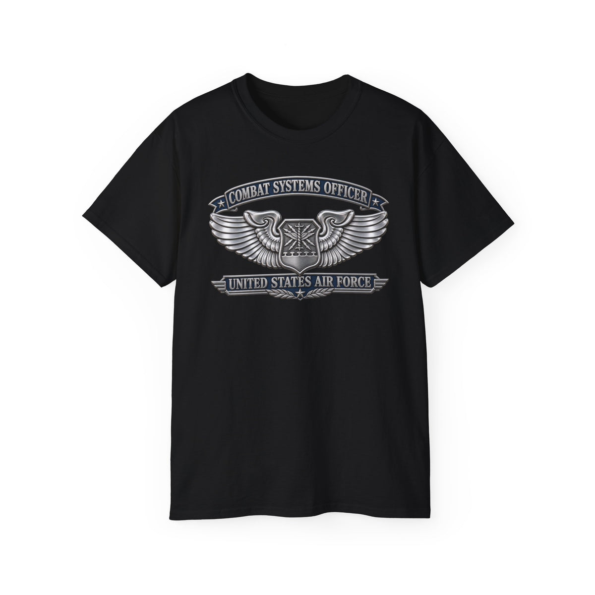 Unisex Ultra Cotton Tee - USAF - Combat Systems Officer Badge - United States Air Force - 3D - Enhanced