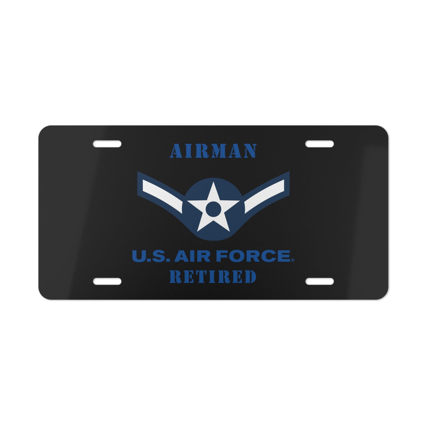 License Plate - USAF - Airman (E2) - 2020 - US Air Force - Retired
