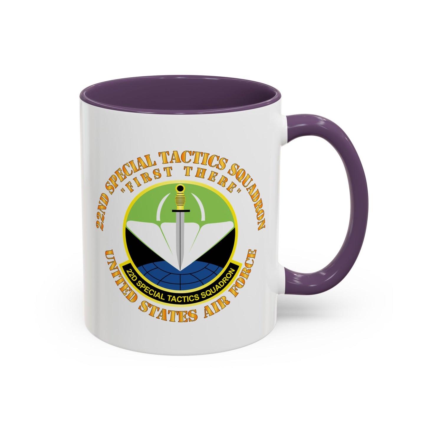 Accent Coffee Mug (11oz & 15oz) - USAF - 22nd Special Tactics Squadron - First There X 300