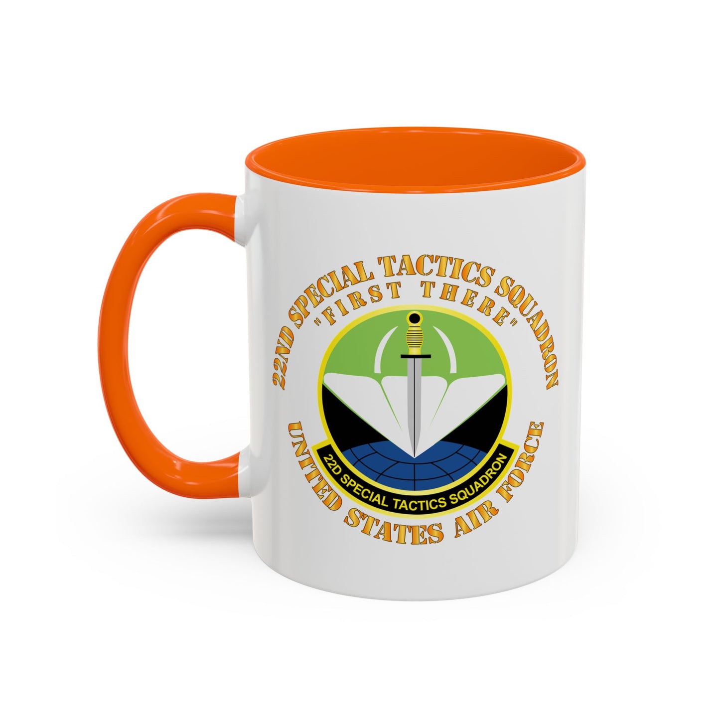 Accent Coffee Mug (11oz & 15oz) - USAF - 22nd Special Tactics Squadron - First There X 300