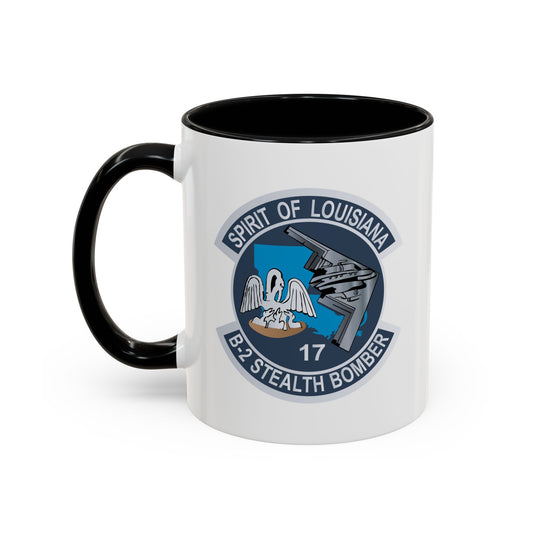 Accent Coffee Mug (11oz & 15oz) - USAF - B2 - Spirit of Louisiana - Stealth Bomber wo txt X 300
