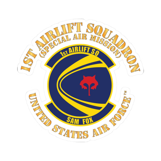 Kiss-Cut Stickers - USAF - 1st Airlift Squadron X 300