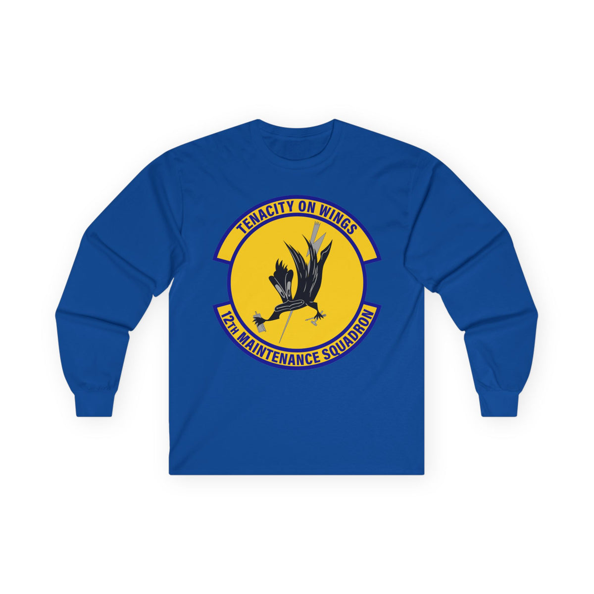 Unisex Ultra Cotton Long Sleeve Tee - USAF - 12th Maintenance Sq wo txt