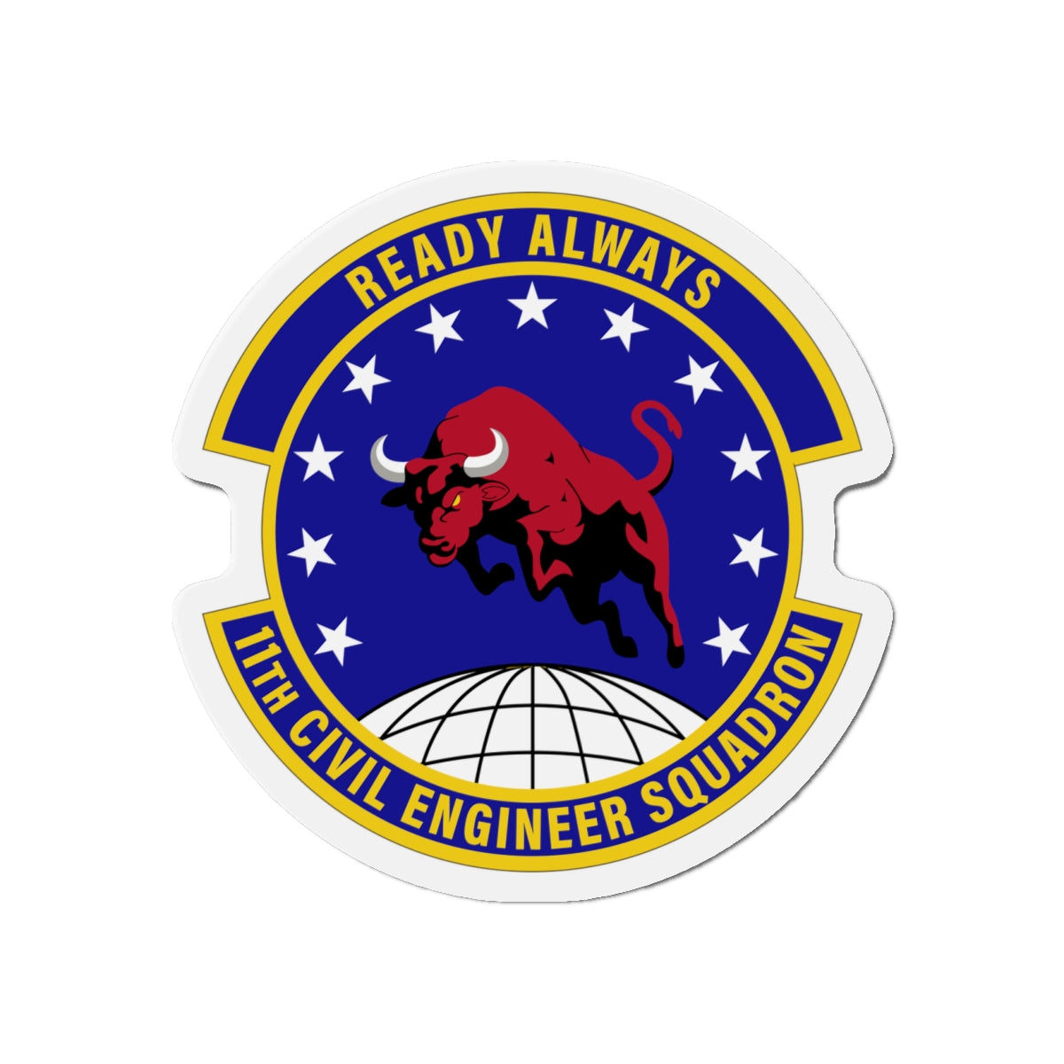 Die-Cut Magnet - USAF - 11th Civil Engineer Squadron wo txt