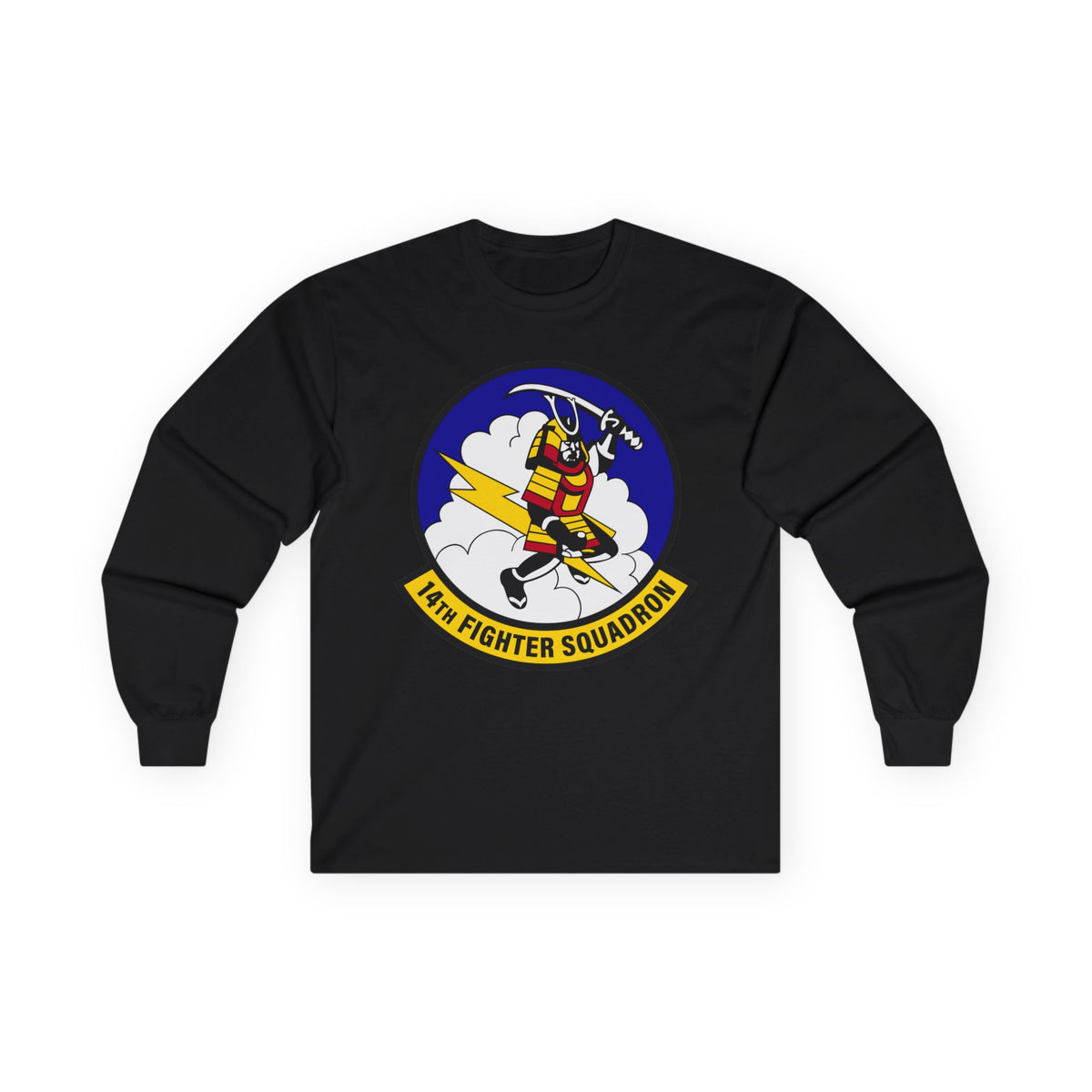 Unisex Ultra Cotton Long Sleeve Tee - USAF - 14th Fighter Squadron wo txt