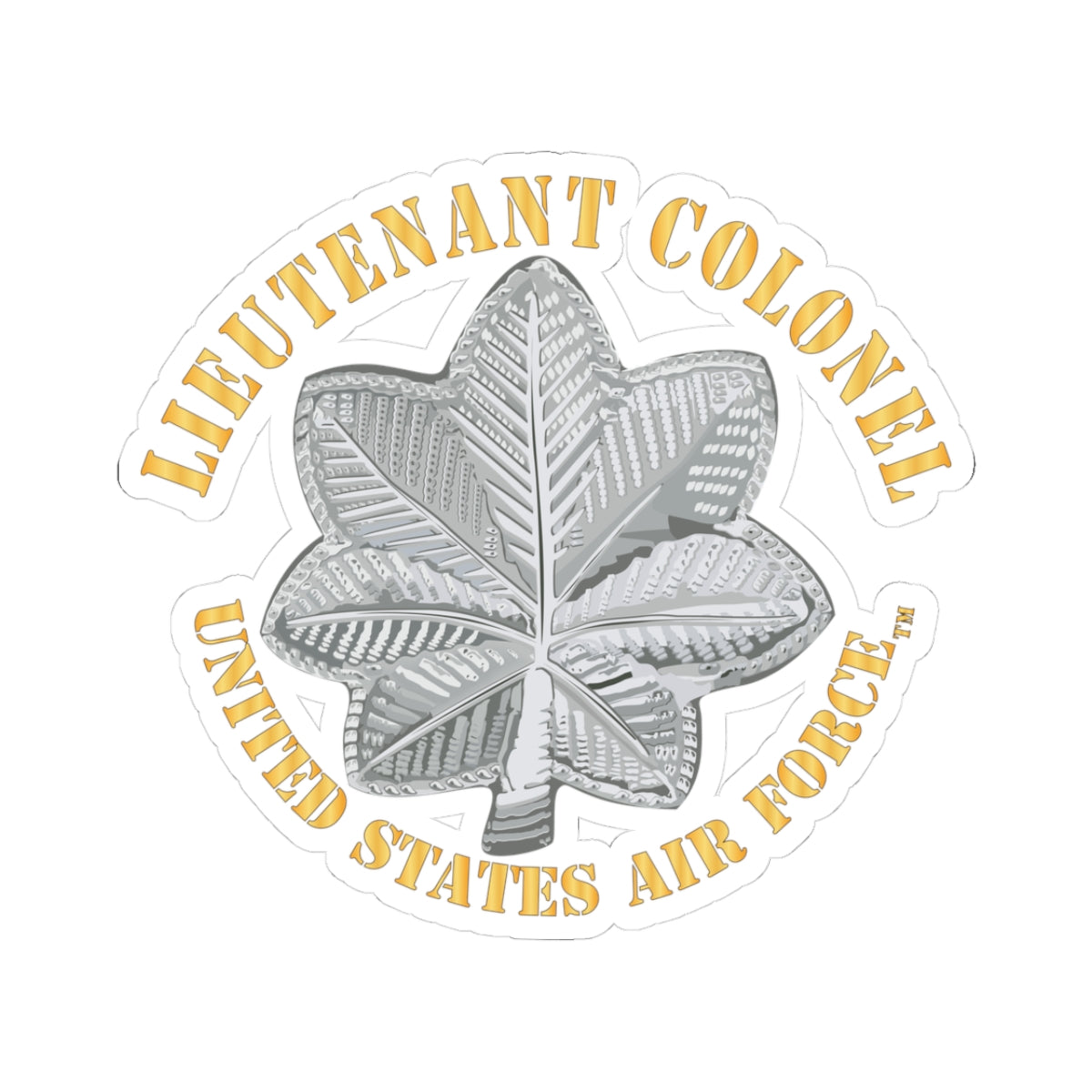 Kiss-Cut Stickers - USAF - Lieutenant Colonel - LTC - TM X 300