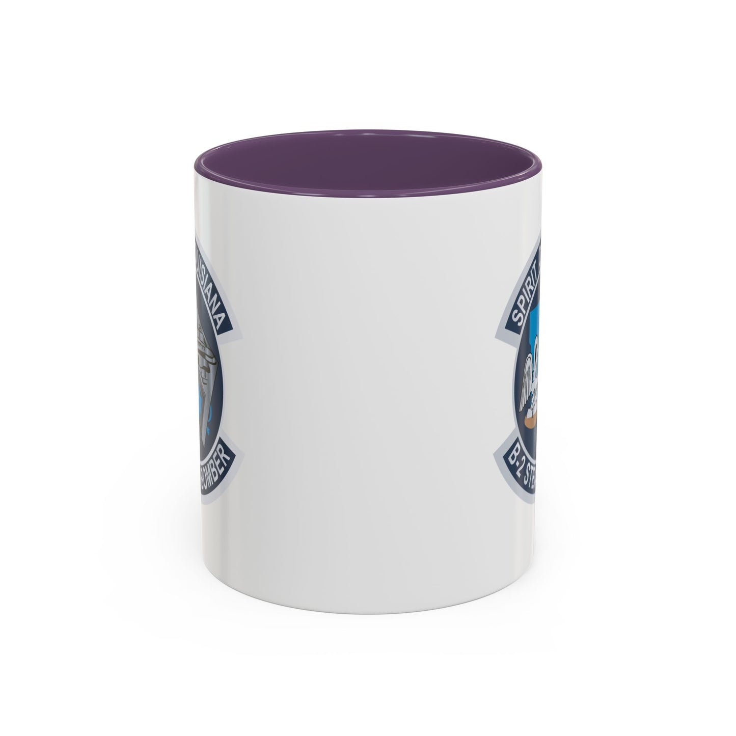 Accent Coffee Mug (11oz & 15oz) - USAF - B2 - Spirit of Louisiana - Stealth Bomber wo txt X 300