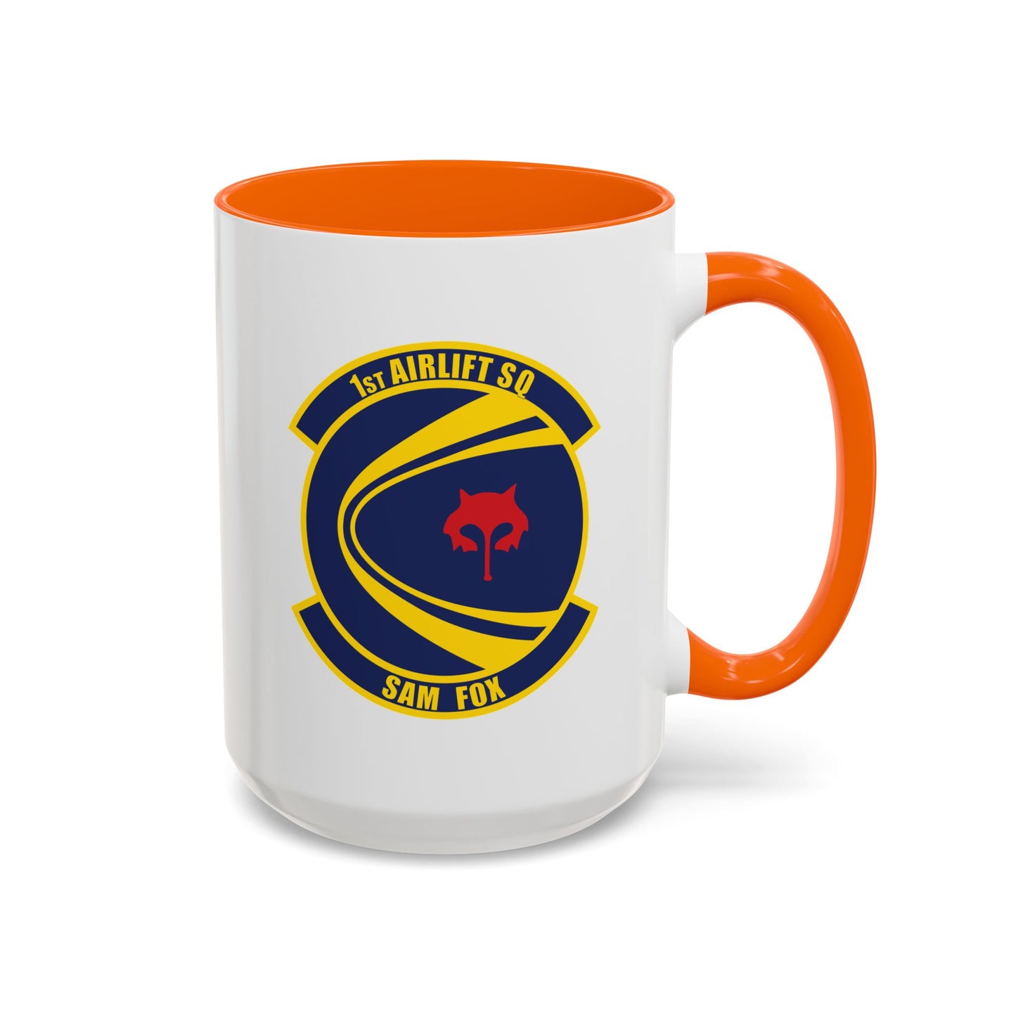 Accent Coffee Mug (11oz & 15oz) - USAF - 1st Airlift Squadron wo txt X 300