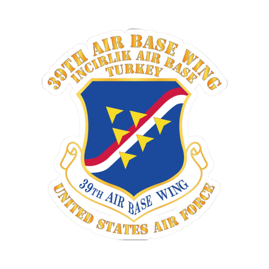 Kiss-Cut Stickers - USAF - 39th Airbase Wing - 3rd AF - Incirlik Air Base - Turkey