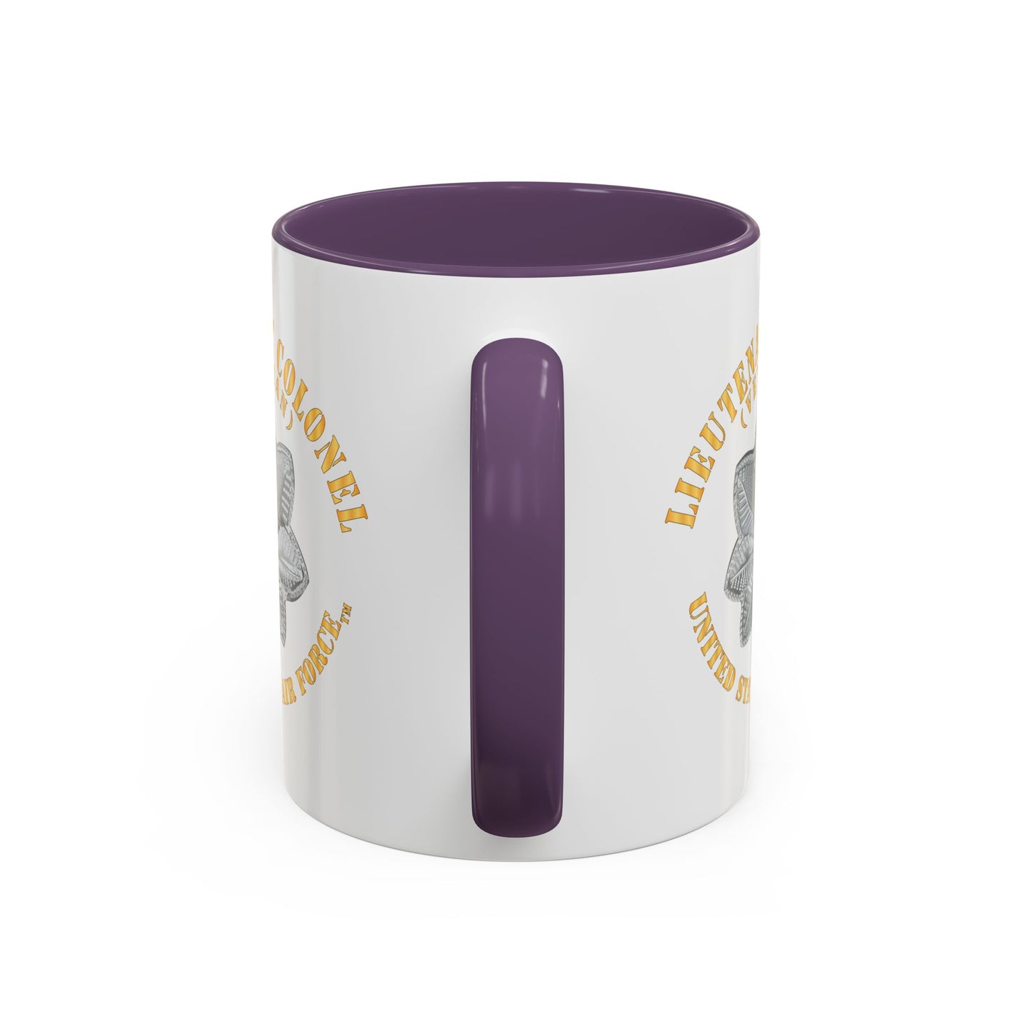 Accent Coffee Mug (11oz & 15oz) - USAF - Lieutenant Colonel - LTC - Veteran - TM X 300
