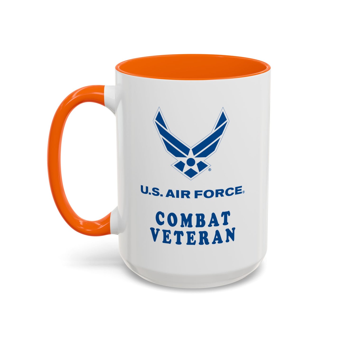 Accent Coffee Mug (11oz & 15oz) - USAF - Air Force - Combat Veteran X 300