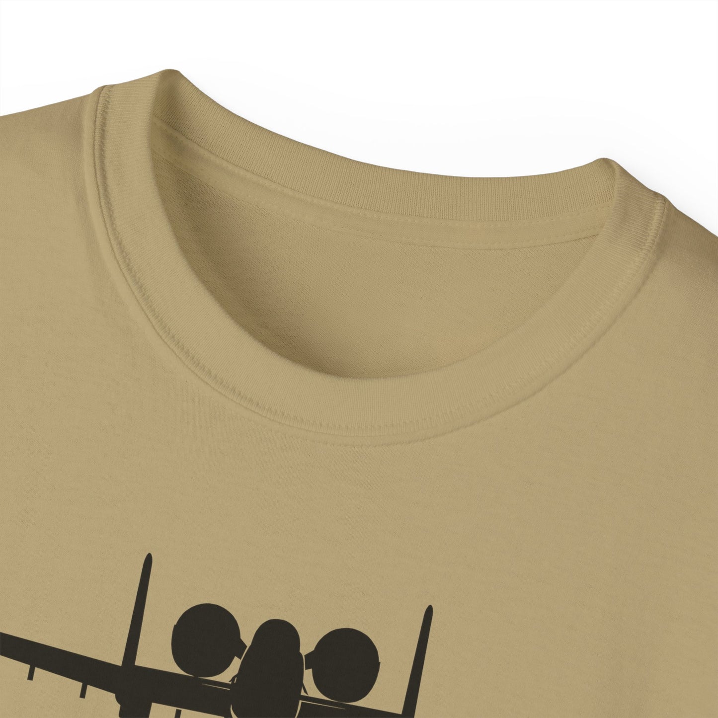 Unisex Ultra Cotton Tee - Aircraft - USAF - A-10 Thunderbolt II - Front - Silhouette X 300