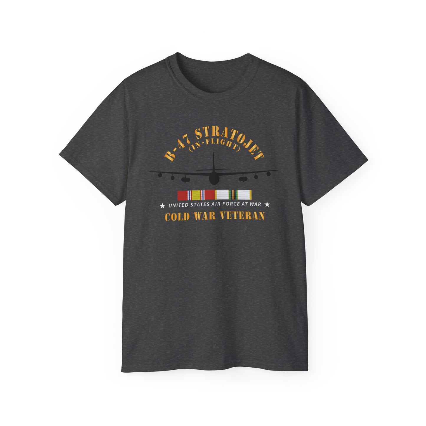 Unisex Ultra Cotton Tee - USAF - B-47 Stratojet - In Flt - Silhouette - Cold War Veteran X 300