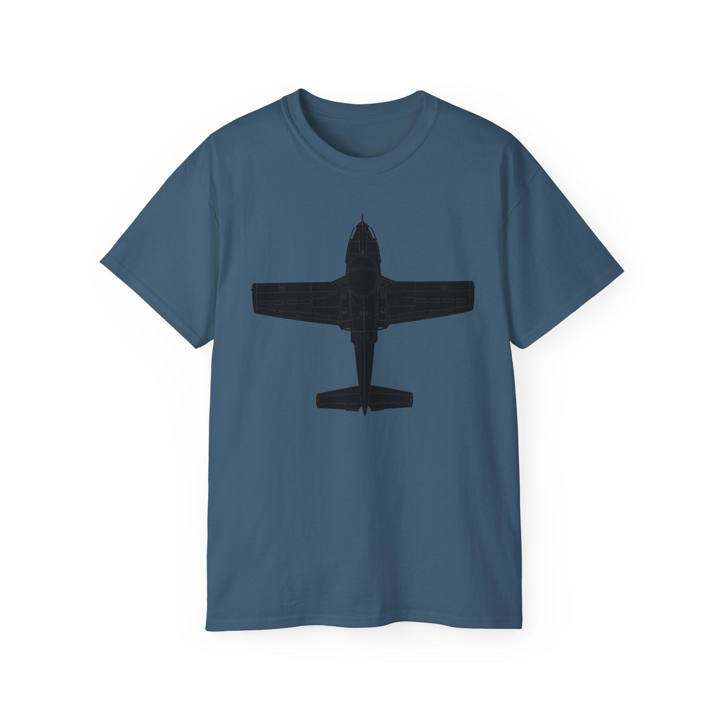 Unisex Ultra Cotton Tee - Aircraft - T-37-Trainer - Top - Black - Metal X 300