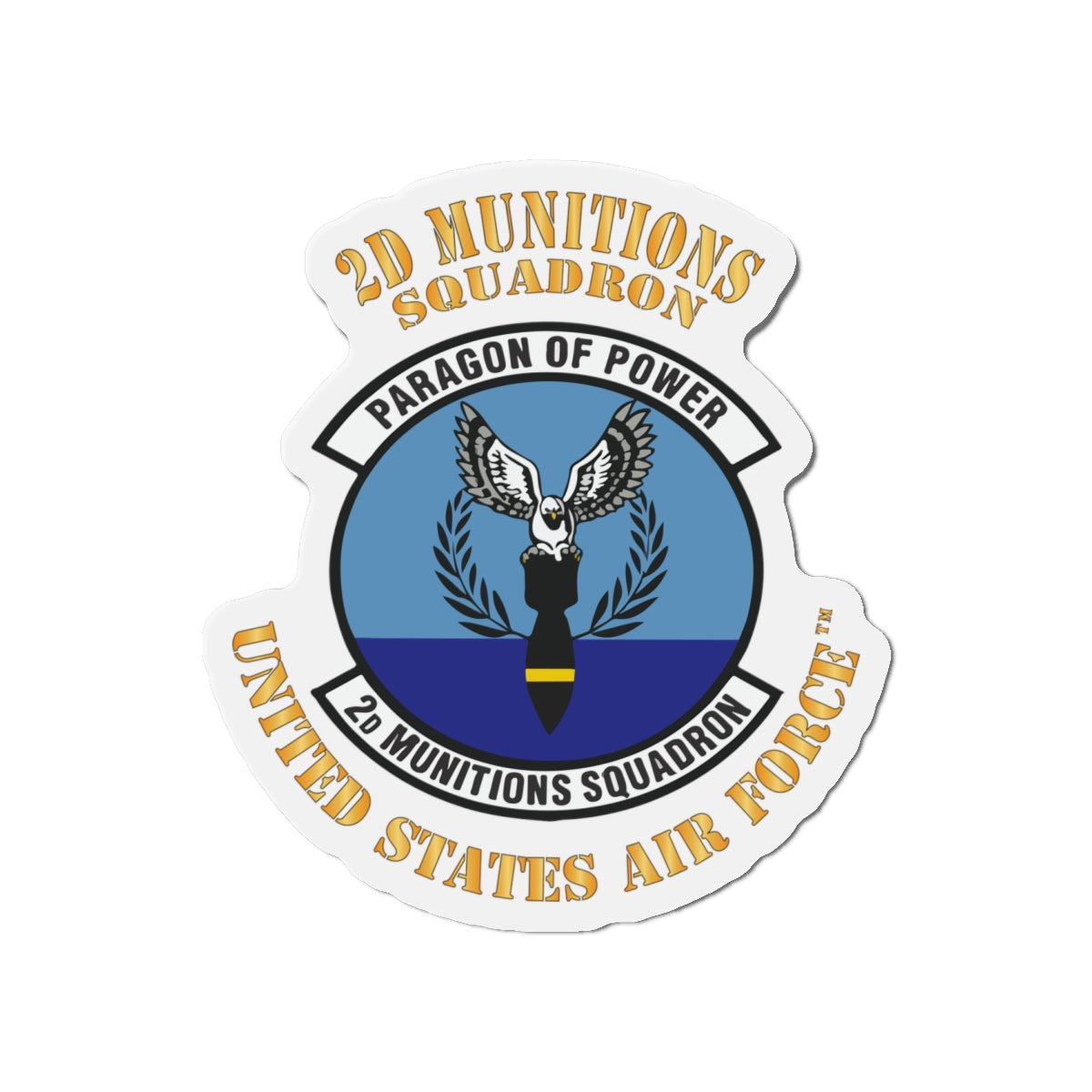 Die-Cut Magnet - USAF - 2nd Munitions Squadron