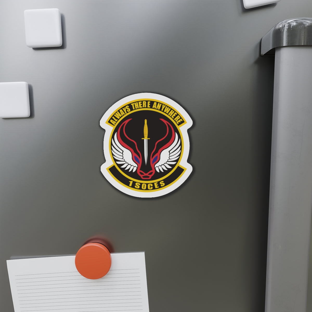 Die-Cut Magnet - USAF - 1st Special Operations Civil Engineer Sq wo txt