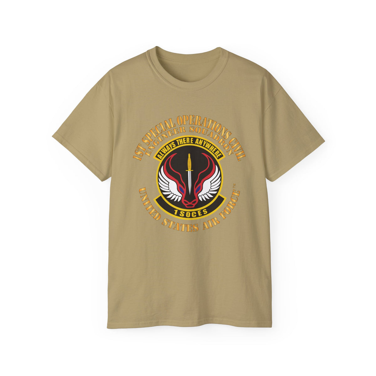 Unisex Ultra Cotton Tee - USAF - 1st Special Operations Civil Engineer Sq X 300