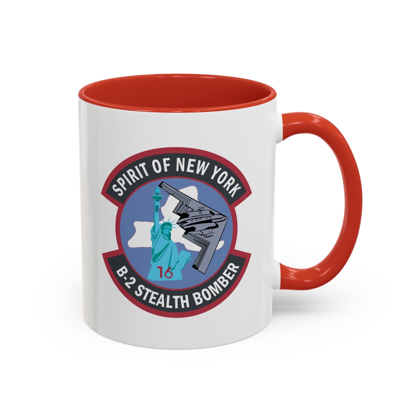 Accent Coffee Mug (11oz & 15oz) - USAF - B2 - Spirit of New York - Stealth Bomber wo txt X 300