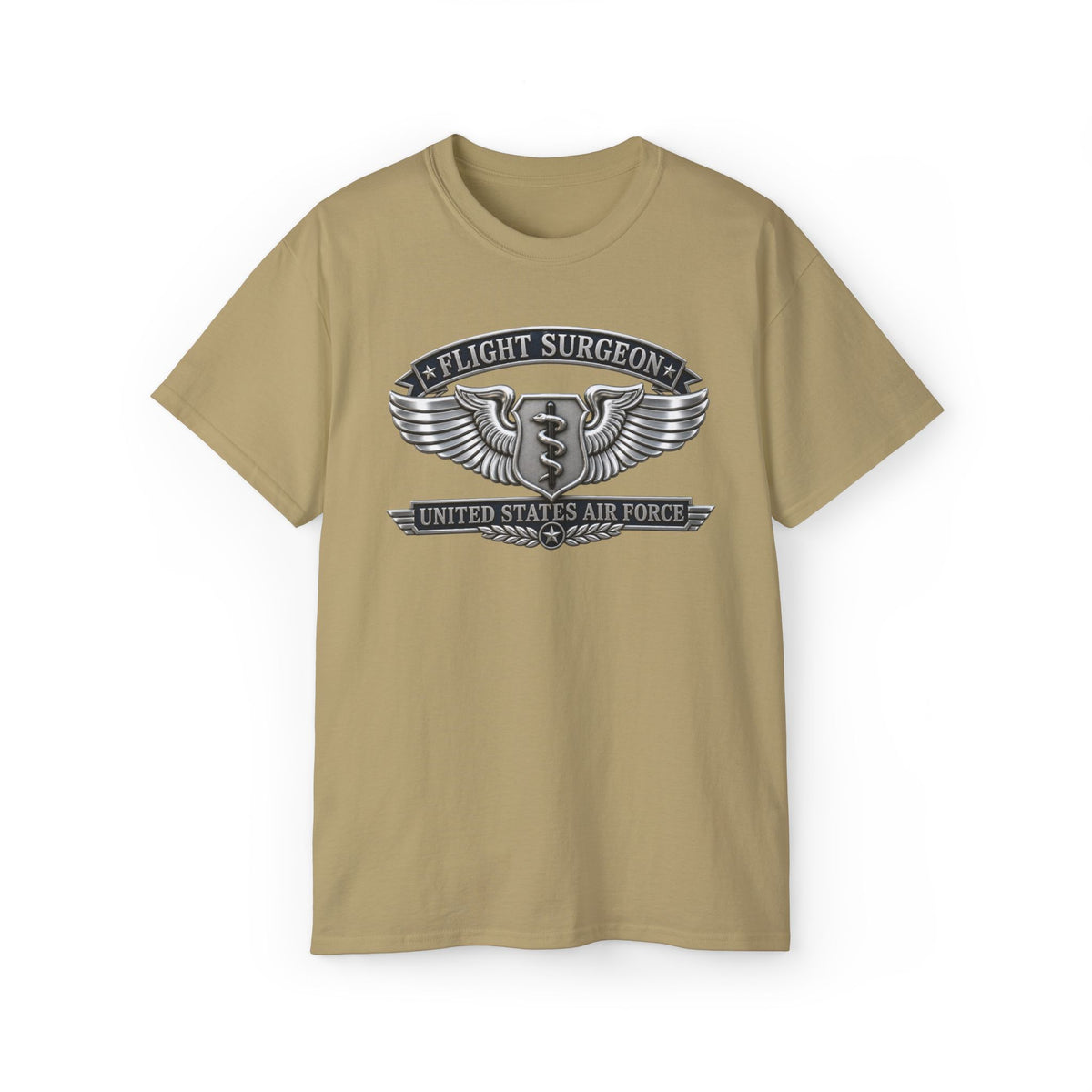 Unisex Ultra Cotton Tee - USAF - Flight Surgeon Badge - United States Air Force - 3D - Enhanced