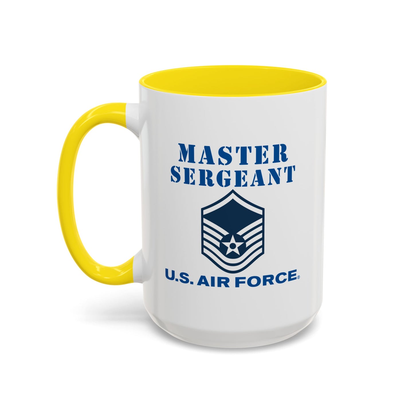 Accent Coffee Mug (11oz & 15oz) - USAF - Master Sergeant (E7a) - 2020 - US Air Force w Text X 300