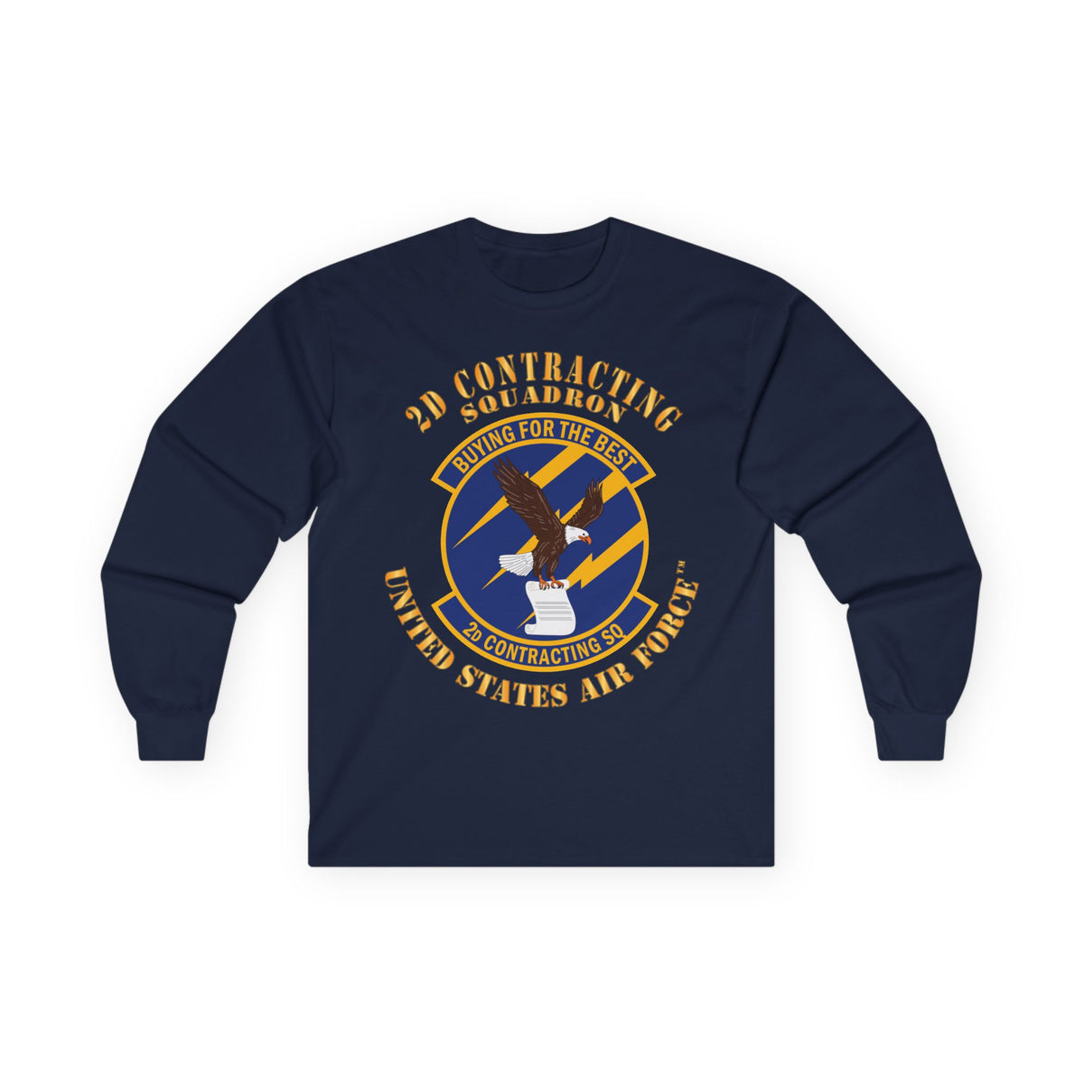 Unisex Ultra Cotton Long Sleeve Tee - USAF - 2d Contracting Squadron