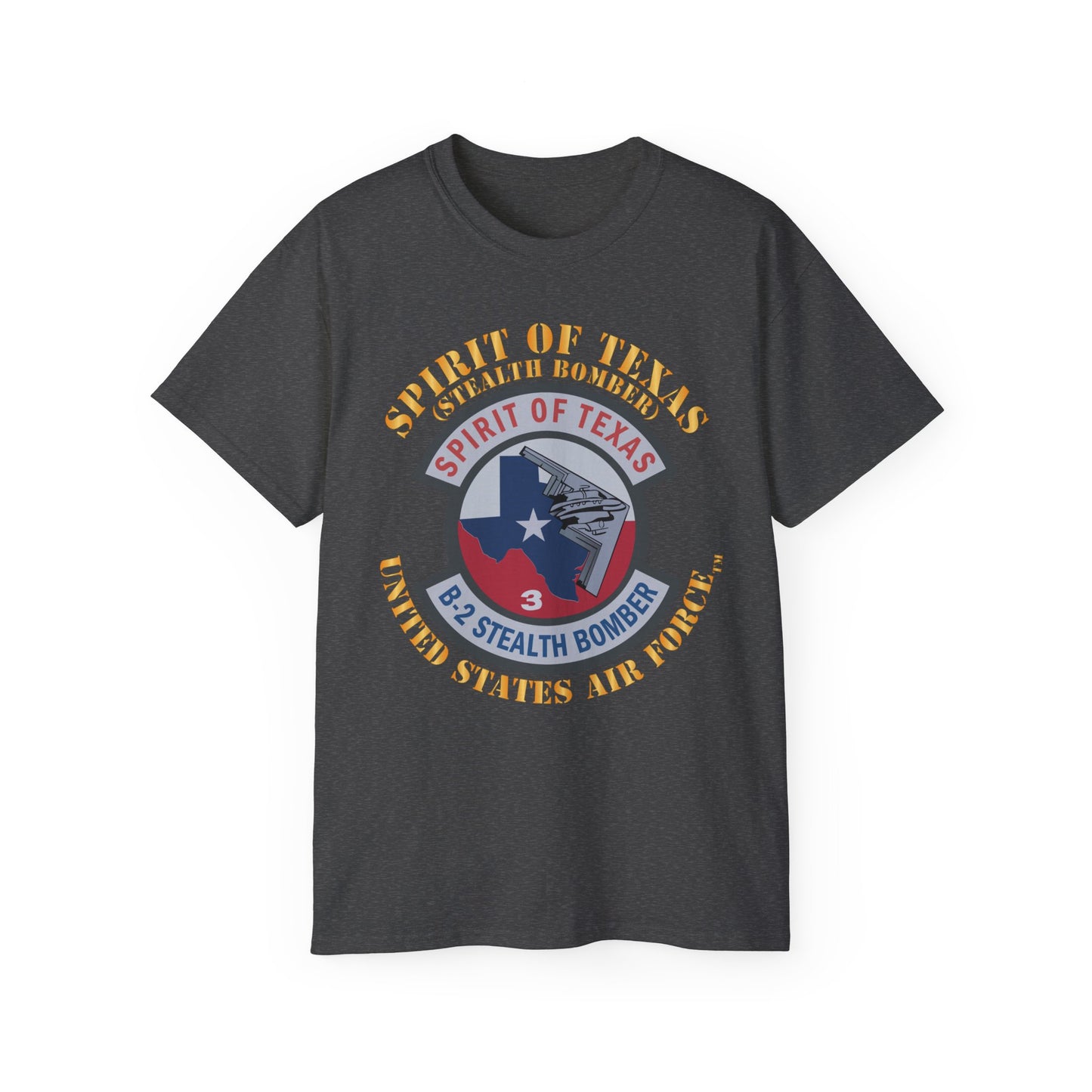 Unisex Ultra Cotton Tee - USAF - B2 - Spirit of Texas - Stealth Bomber X 300