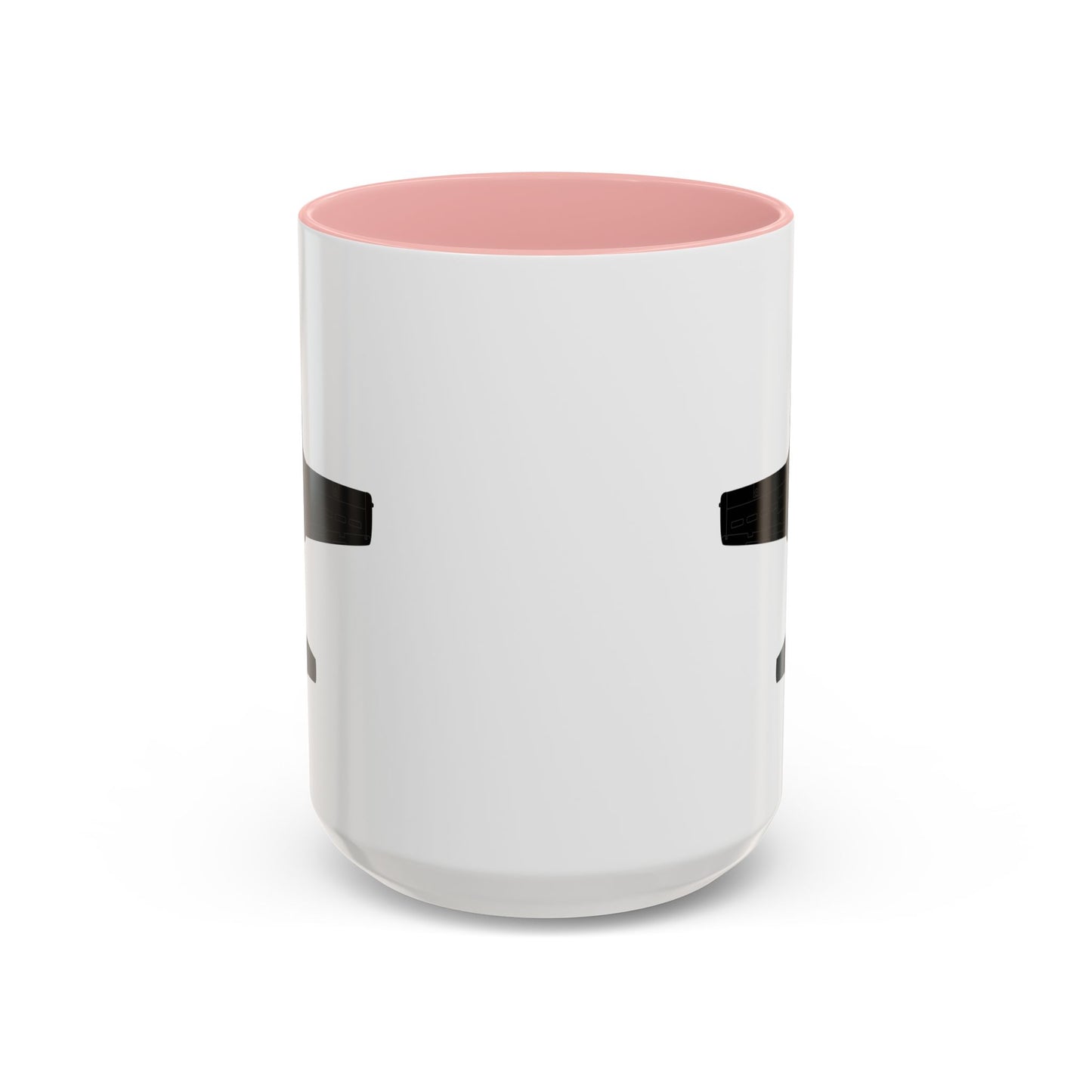 Accent Coffee Mug (11oz & 15oz) - Aircraft - T-37-Trainer - Top - Black - Metal X 300