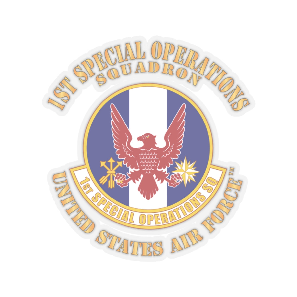 Kiss-Cut Stickers - USAF - 1st Special Operations Squadron X 300