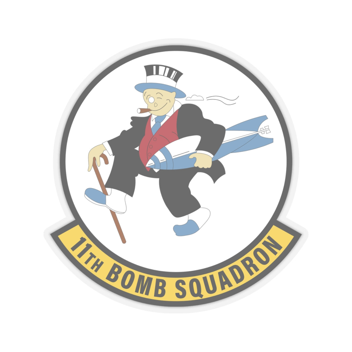 Kiss-Cut Stickers - USAF - 11th Bomb Squadron wo txt