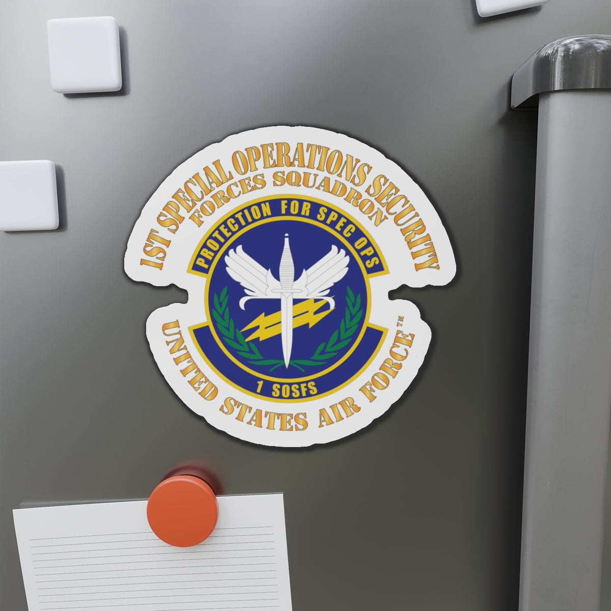 Die-Cut Magnet - USAF - 1st Special Operations Security Forces Squadron X 300