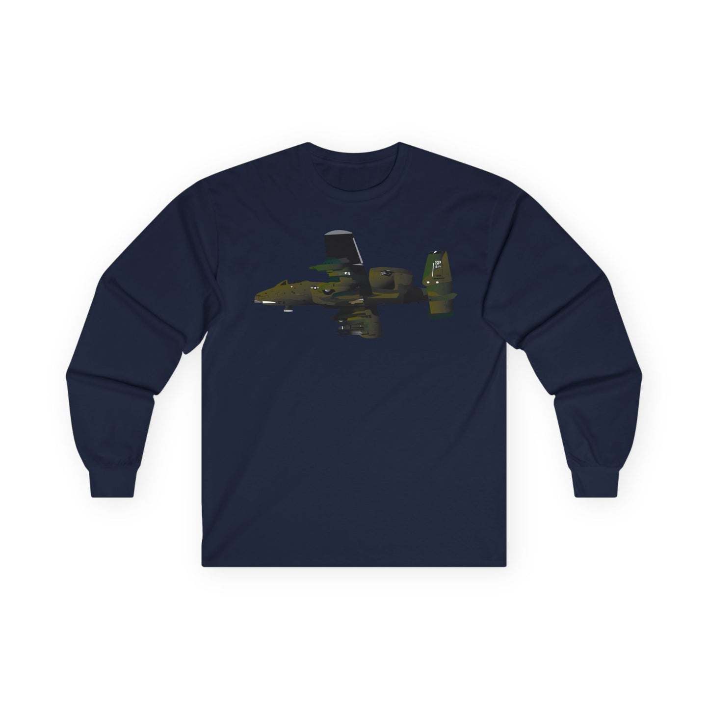 Unisex Ultra Cotton Long Sleeve Tee - Aircraft - A-10 Wart Hog X 300